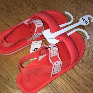 Womens UGG Zuma Sling Coral Slides